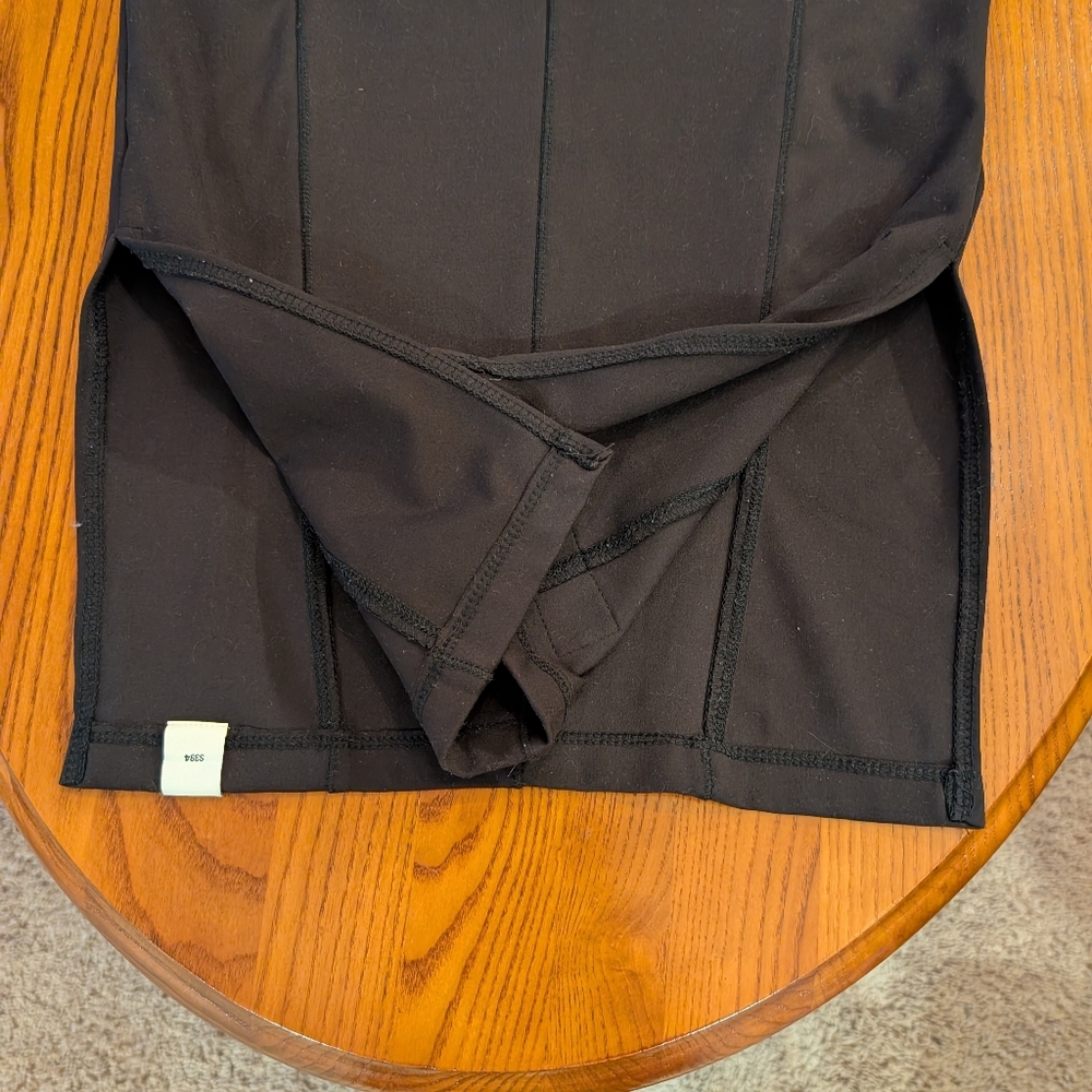 Black Maxi Long Sleeve Fitted Dress, Size XS - Picture 7 of 9